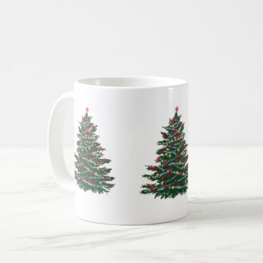 Witte Mok Prettige feestdagen (Voorkant links)