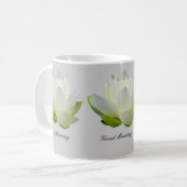 Witte mokken van Lotus flower (Voorkant links)