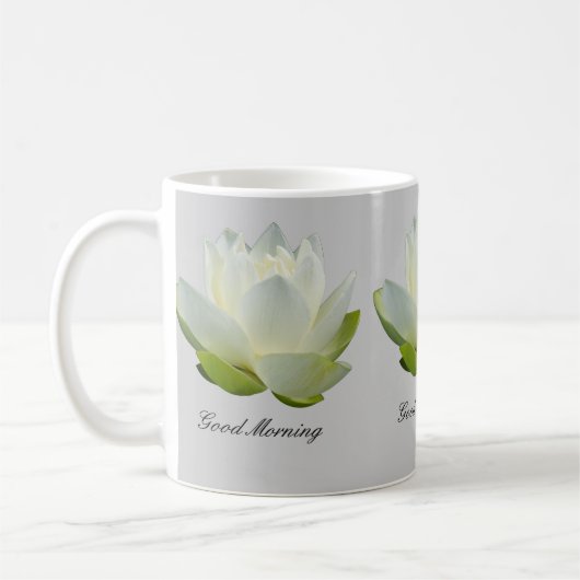 Witte mokken van Lotus flower (Links)