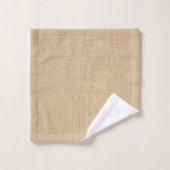 Witte monogram voor linnen stroop Caramel Bad Handdoek (Wasdoekje)