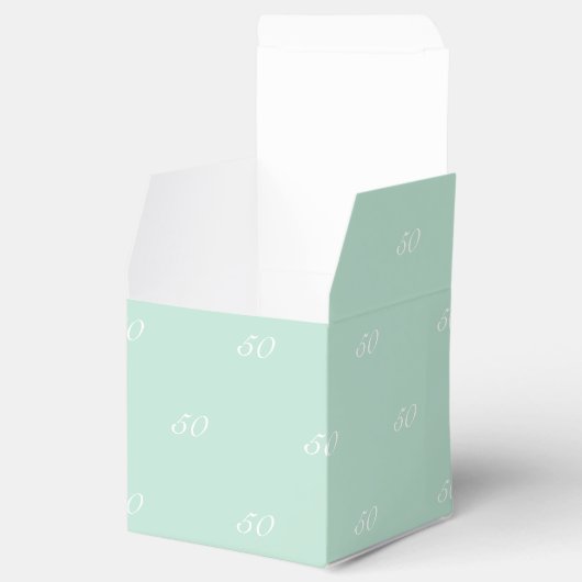 Witte monogram zeemleder, inclusief Initiaal, aanp Bedankdoosjes (Geopend)