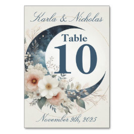 Witte Moonflower bruiloft Kaart