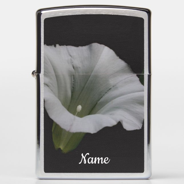 Witte Morning Glory Bloem Persoonlijk (Voorkant)