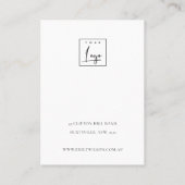 WITTE MOROCCAN TEGEL TEXTURE STUD EARRING DISPLAY VISITEKAARTJE (Achterkant)