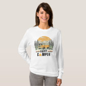 Witte  Mountain Sunrise Camper Van Natuur T-shirt (Voorkant volledig)