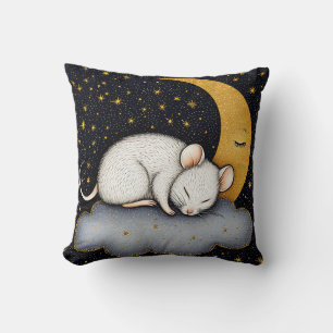 ☁️🐭 Witte Muis Wolk Slaap Lekker Decoratie Cadeau Kussen