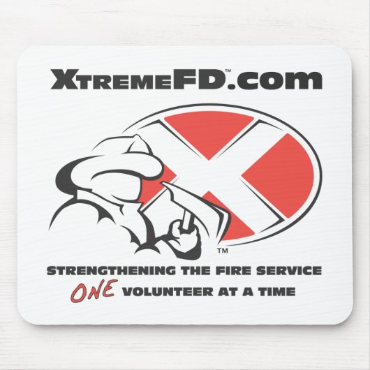 Witte Muismat met Logo (Voorkant)