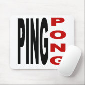 Witte muismat PING PONG (Met muis)