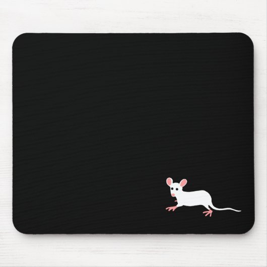 witte muismousepad muismat (Voorkant)