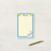 Witte muizen post-it® notes (Op bureau)