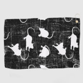 witte muizenhanddoek golfhanddoek (Horizontaal)