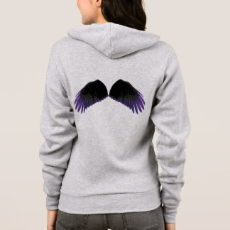 Witte Mystieke Kraaien Vleugels Hoodie