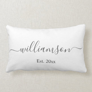 Witte naam & Jaar Bedrijfslogo Klant Cadeau Elegan Kussen