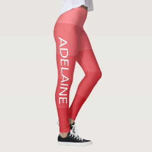 Witte naam Stijlvolle 5 brandweerauto tinten blo Leggings