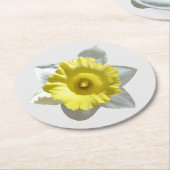 Witte Narcis Papier Onderzetter (Gebogen)