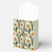 Witte Narcissus Bloom Spring Pattern Bedankdoosjes (Geopend)