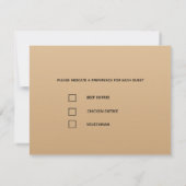 Witte Narcissus op Champagne RSVP en Menu (Achterkant)