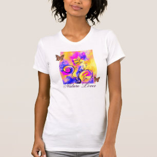 WITTE NATUUR- EN BOTERVLIEGTUIGEN T-SHIRT