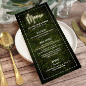 Witte Neon Boxwood Greenery Party Douche Trouwen Menu
