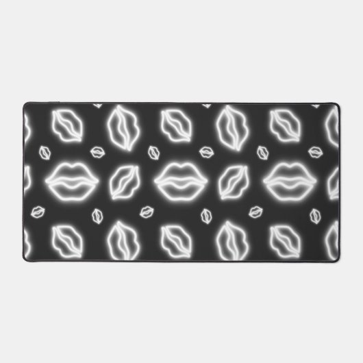 Witte Neon Kus Bureaumat (Voorkant)