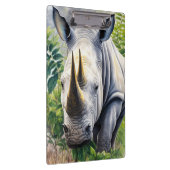 Witte neushoorn botanische kunst klembord (Rechts)
