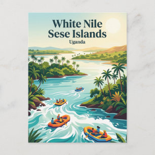 Witte Nijl Sese-eilanden Oeganda Briefkaart