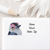 witte nuthch met petaalmaskeerlabels etiket (Insitu)