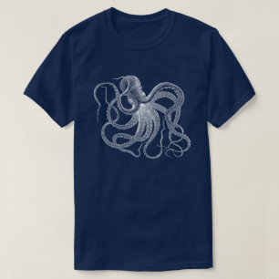 Witte Octopus  Illustratie T-shirt