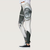 Witte oldsmobile auto ontwerp leggings (Links)