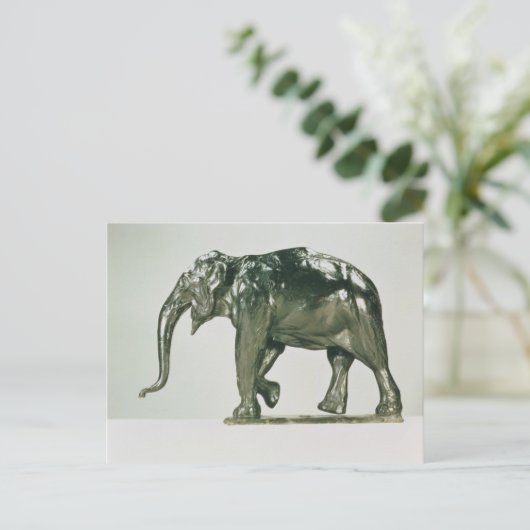 Witte olifant briefkaart (Staand voorkant)