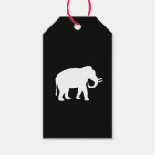 Witte olifant cadeaulabel (Voorkant)