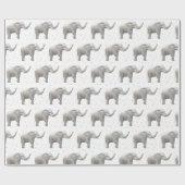 Witte olifant cadeaupapier (Vlak)