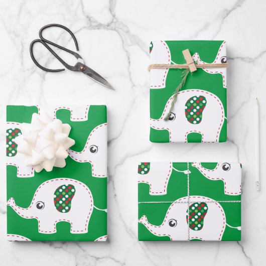 Witte olifant inpakpapier vel (Voorkant)