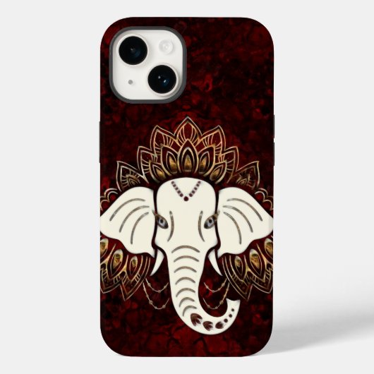 Witte Olifant iPhone / iPad hoesje (Achterkant)