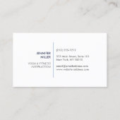 Witte olifant Logo met Paisley Pattern Visitekaartje (Achterkant)