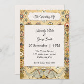 Witte Olifant op Indisch kader Trouwkaart Kaart (Voorkant / Achterkant)