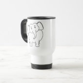 Witte olifant. reisbeker (Voorkant links)