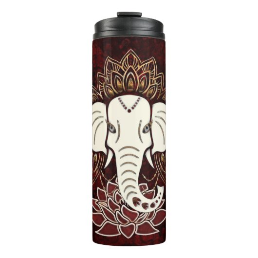Witte Olifant Thermische Tumbler Thermosbeker (Voorkant)