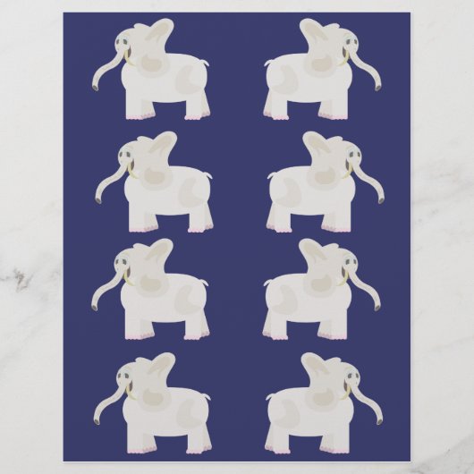 Witte olifantenwandelaars flyer (Voorkant)