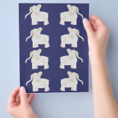 Witte olifantenwandelaars flyer (Hand)