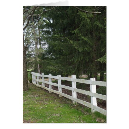 Witte omheining Blank Kaart (Voorkant)