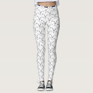 Witte ongebruikelijke Leggings