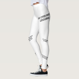 Witte ontwerp Leggings: personaliseer uw stijl Leggings