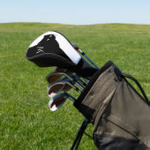 Witte Oogzwarte Kat Golfheadcover (Insitu)
