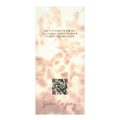 Witte Opal prijslijst Roos Gold Holographic Reclamekaart (Achterkant)