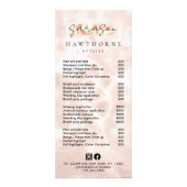 Witte Opal prijslijst Roos Gold Scan om QR te beta Reclamekaart (Voorkant)