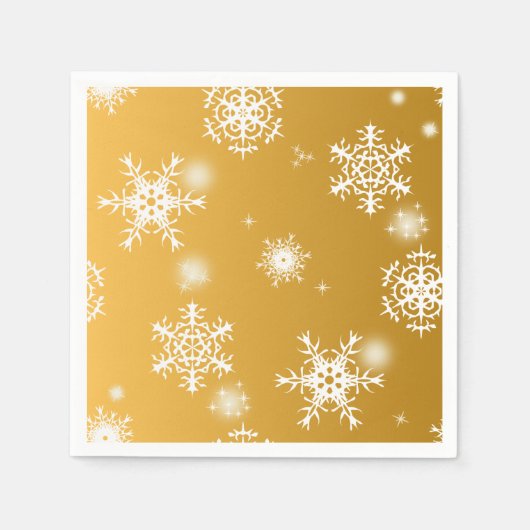 Witte openwerk sneeuwvlokken. servet (Voorkant)