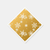 Witte openwerk sneeuwvlokken. servet (Hoek)