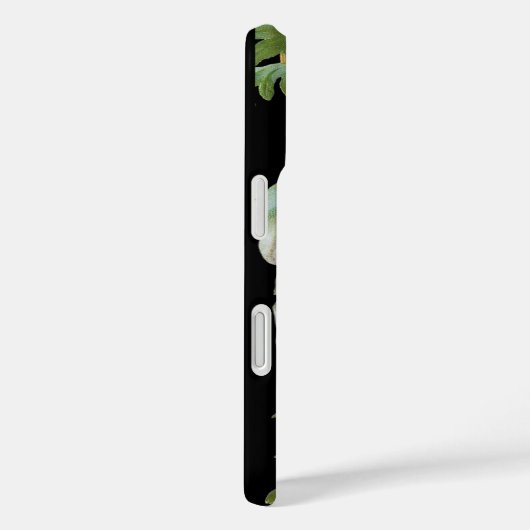  Witte Oranje Poppies Floral Art Case-Mate iPhone Case (Achterkant / Rechts)