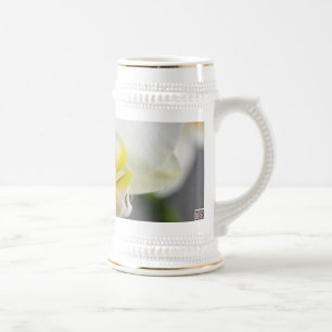 Witte Orchidee Bloem Bierpul